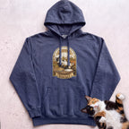 Personalized Stuffed Cat Hoodie - True Navy