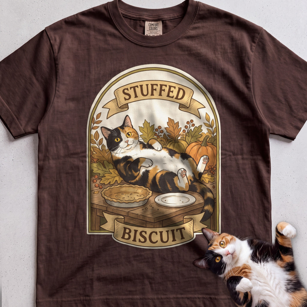 Personalized Stuffed Cat T-Shirt - Espresso