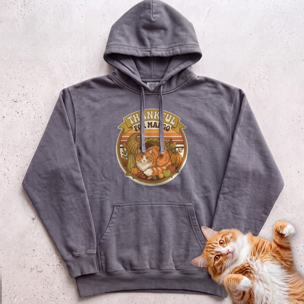 Personalized Thankful For Cat Hoodie - Pepper