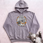 Personalized Thanksgiving Plans: Nap Cat Hoodie - Grey