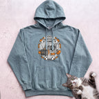 Personalized Thanksgiving Plans: Nap Cat Hoodie - Seafoam