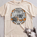 Personalized Thanksgiving Plans: Nap Cat T-Shirt - Ivory