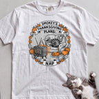 Personalized Thanksgiving Plans: Nap Cat T-Shirt - White