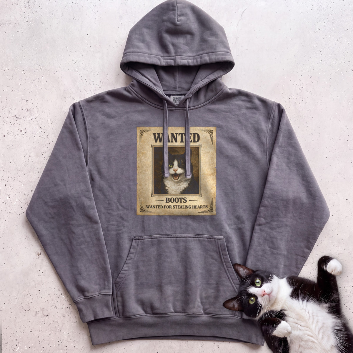 Personalized Wanted Cat Hoodie - Pepper