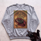 Personalized Will Rise at Noon Cat Sweatshirt - Grey