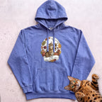 Personalized Wishbone Winner Cat Hoodie - Flo Blue