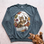 Personalized Wishbone Winner Cat Sweatshirt - Blue Spruce
