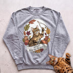 Personalized Wishbone Winner Cat Sweatshirt - Grey