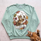 Personalized Wishbone Winner Cat Sweatshirt - Light Green