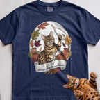 Personalized Wishbone Winner Cat T-Shirt - True Navy