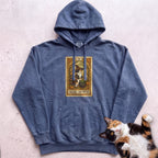 Personalized Witch Tarot Cat Hoodie - Denim