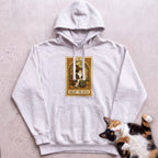 Personalized Witch Tarot Cat Hoodie - White