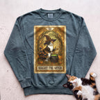 Personalized Witch Tarot Cat Sweatshirt - Blue Spruce