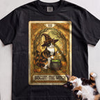 Personalized Witch Tarot Cat T-Shirt - Black