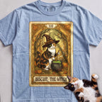 Personalized Witch Tarot Cat T-Shirt - Chambray