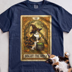 Personalized Witch Tarot Cat T-Shirt - True Navy