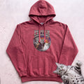 Personalized World Haunt Tour Cat Hoodie - Crimson