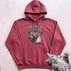 Personalized World Haunt Tour Cat Hoodie - Crimson