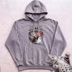 Personalized World Haunt Tour Cat Hoodie - Grey