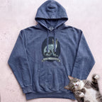 Personalized X-Ray Mischief Diagnosis Cat Hoodie - Denim