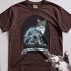 Personalized X-Ray Mischief Diagnosis Cat T-Shirt - Espresso