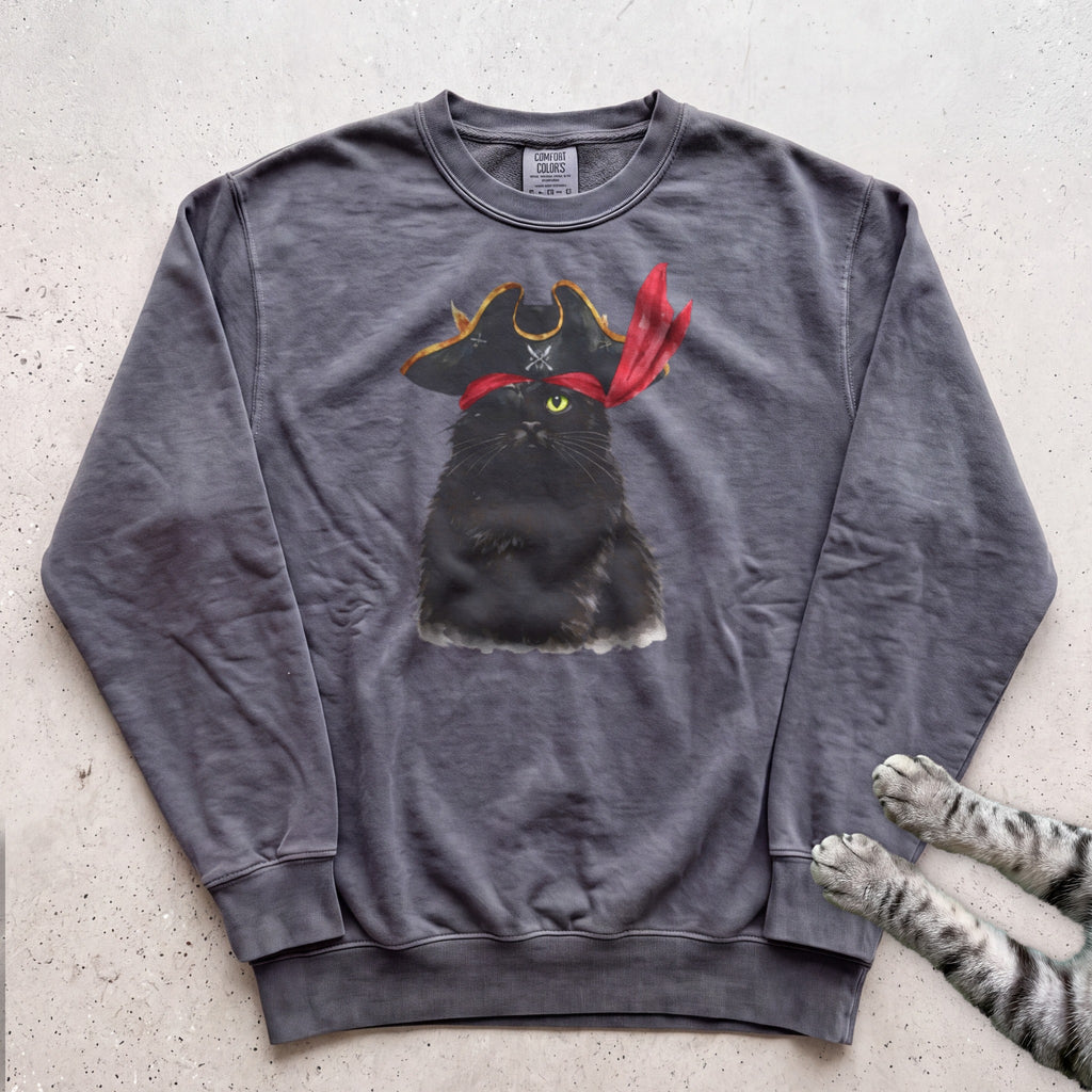 Pirate Black Cat Sweatshirt - Pepper
