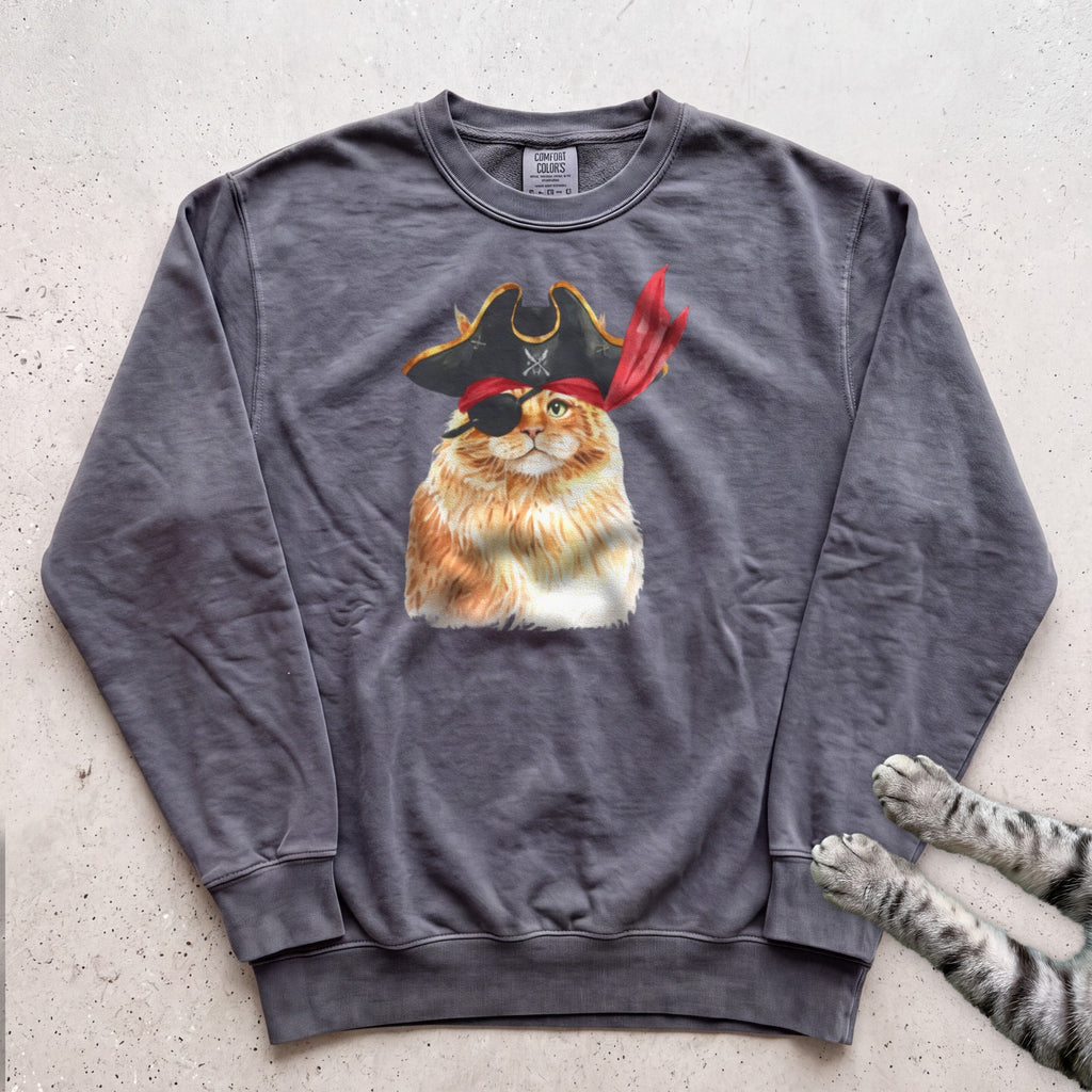Pirate Ginger Cat Sweatshirt - Pepper
