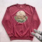 Proofing Since 7AM Cat Sweatshirt - Crimson