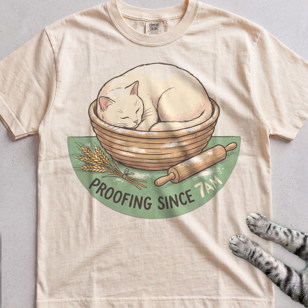 Proofing Since 7AM Cat T-Shirt - Ivory