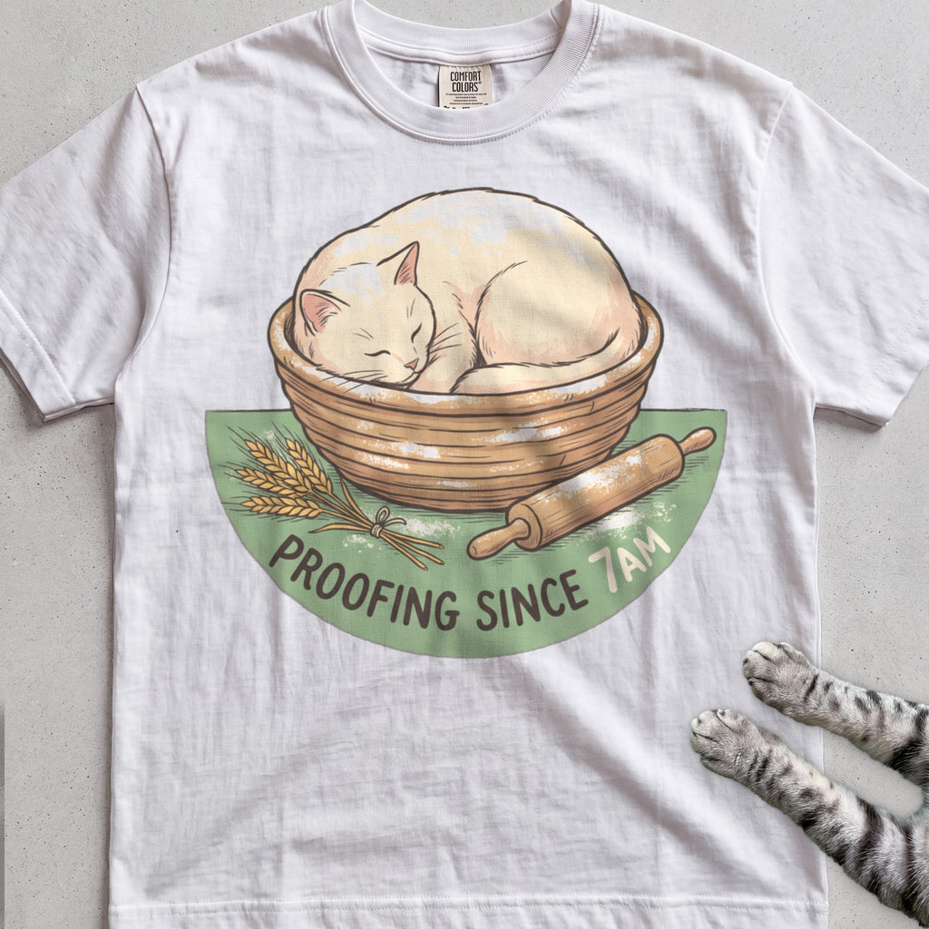 Proofing Since 7AM Cat T-Shirt - White