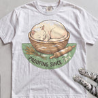 Proofing Since 7AM Cat T-Shirt - White