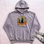 Pumpkin Patch Crew Cat Hoodie - Grey