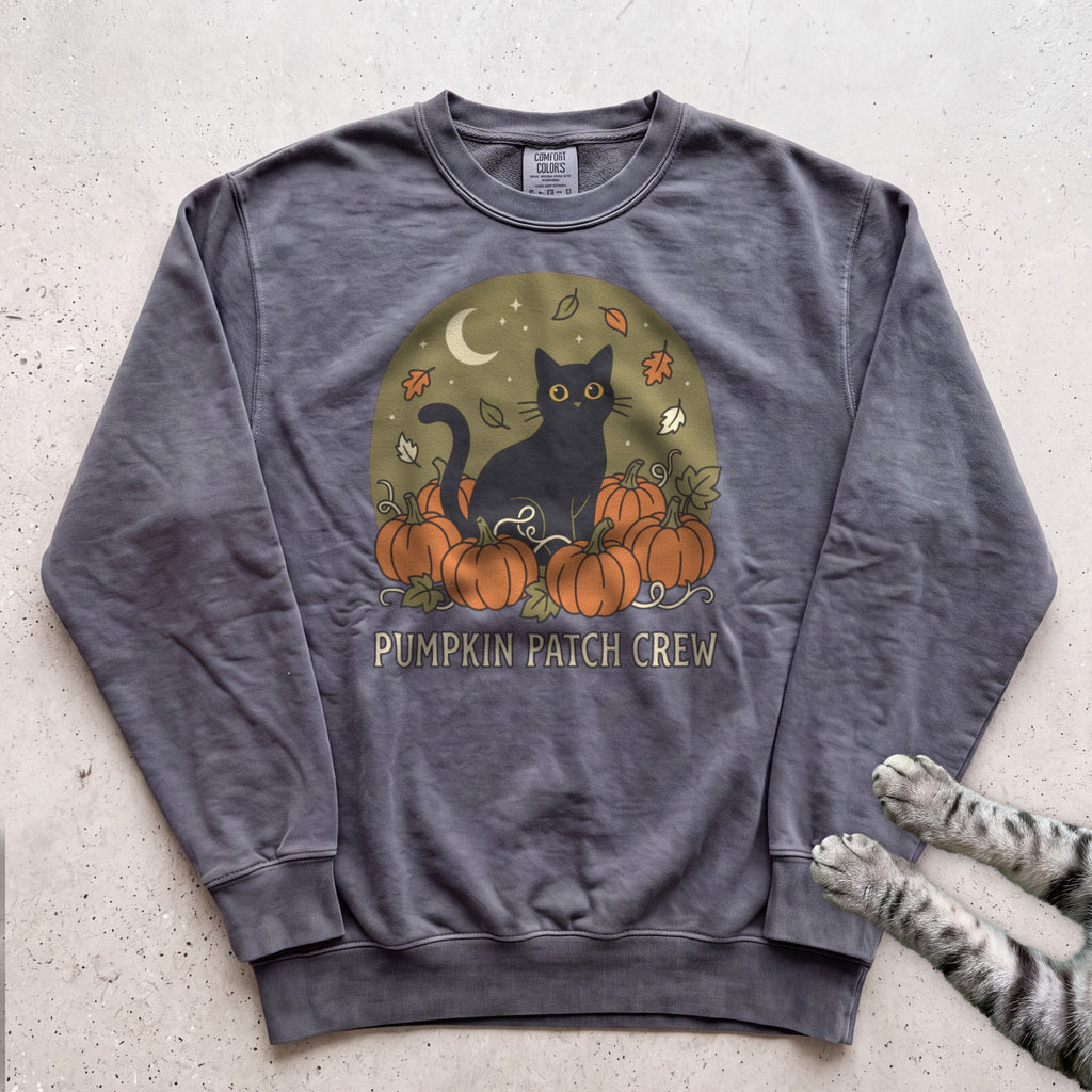 Pumpkin Patch Crew Cat Sweatshirt - Pepper