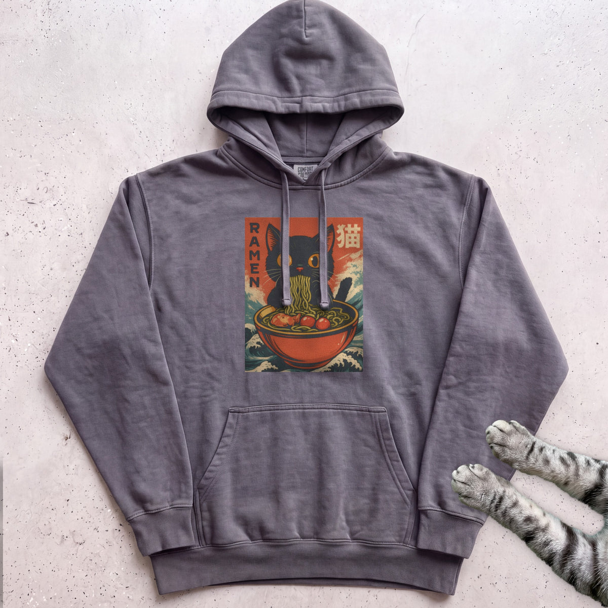 Ramen Cat Hoodie - Pepper