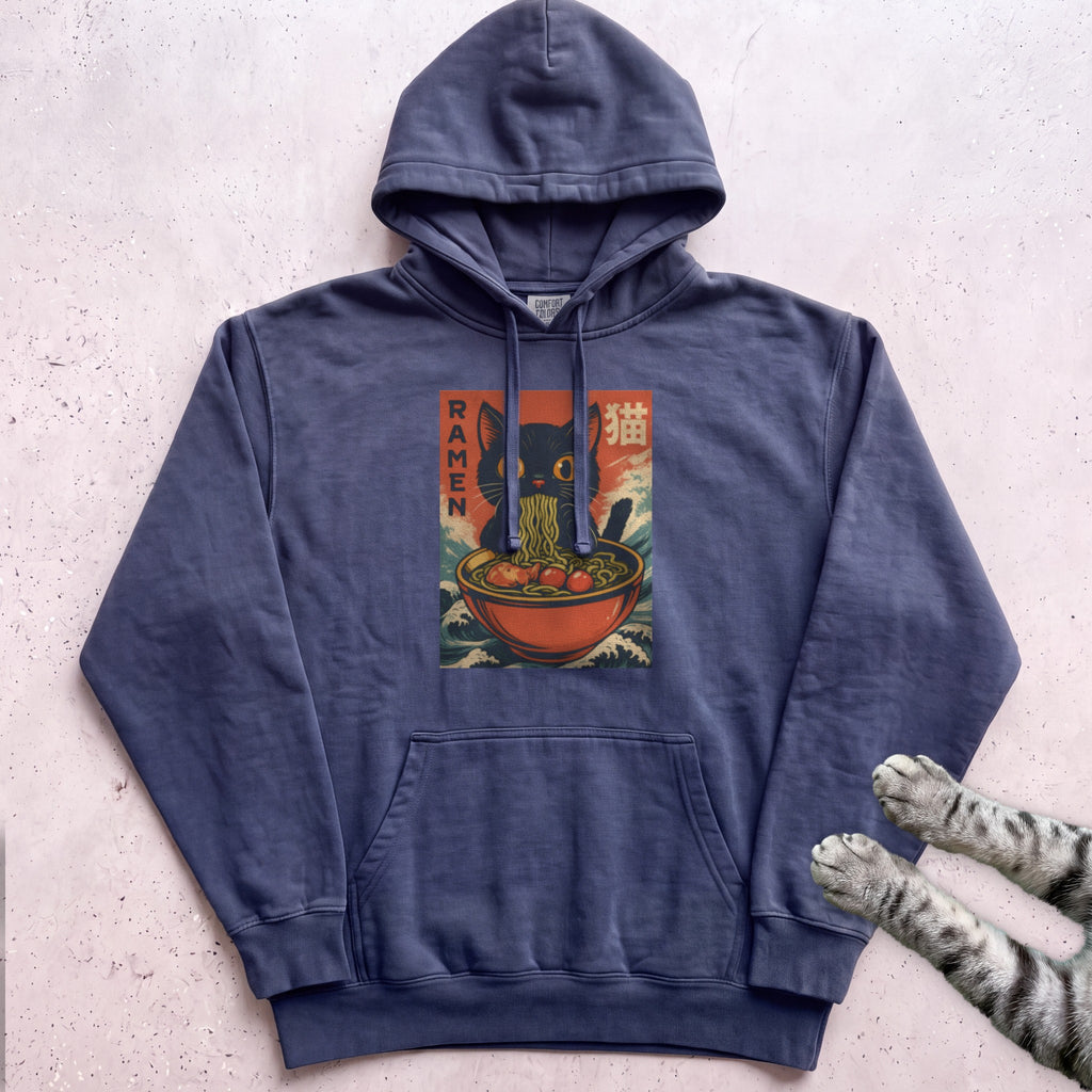 Ramen Cat Hoodie - True Navy