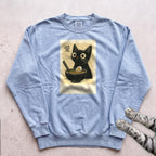 Ramen Cat Sweatshirt - Chambray