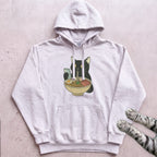 Ramen Date Cat Hoodie - White
