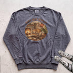 Read, Nap, Repeat Cat Sweatshirt - Pepper