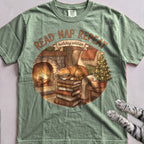 Read, Nap, Repeat Cat T-Shirt - Light Green