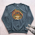 Rein-Meow Cat Sweatshirt - Blue Spruce