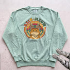 Rein-Meow Cat Sweatshirt - Light Green