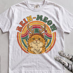 Rein-Meow Cat T-Shirt - White