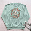 Ribbon & Pine Kittens Sweatshirt - Light Green