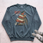 RIP Christmas Tree Cat Sweatshirt - Blue Spruce