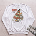 RIP Christmas Tree Cat Sweatshirt - White