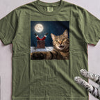 Santa Got Stuck Cat T-Shirt - Hemp