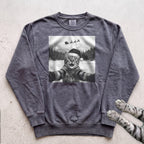 Santa Photobomb Selfie Cat Sweatshirt - Pepper