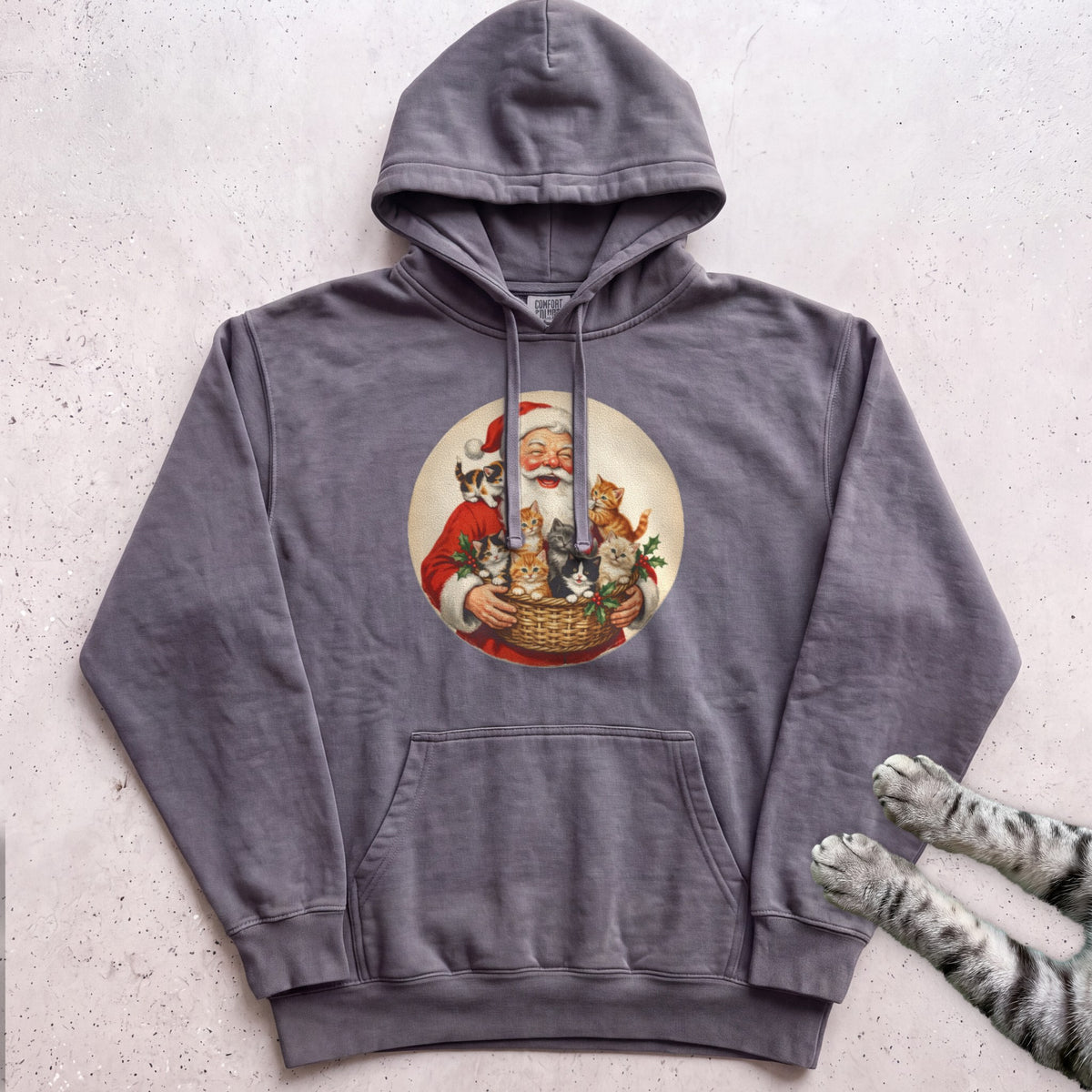 Santa's Kittens Cat Hoodie - Pepper