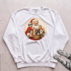 Santa's Kittens Cat Sweatshirt - White