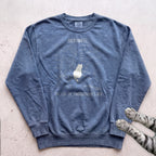 Schrödinger’s Cat Sweatshirt - Blue Jean